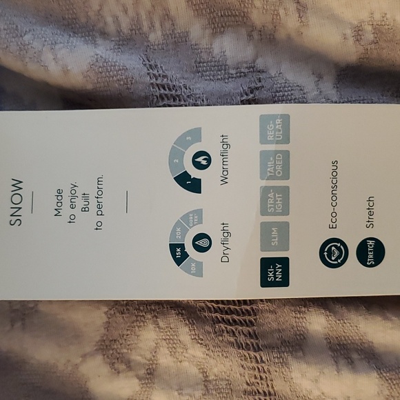 Roxy Rising High Snow Pants, Bright White with Black Band at Waist - Picture 8 of 8